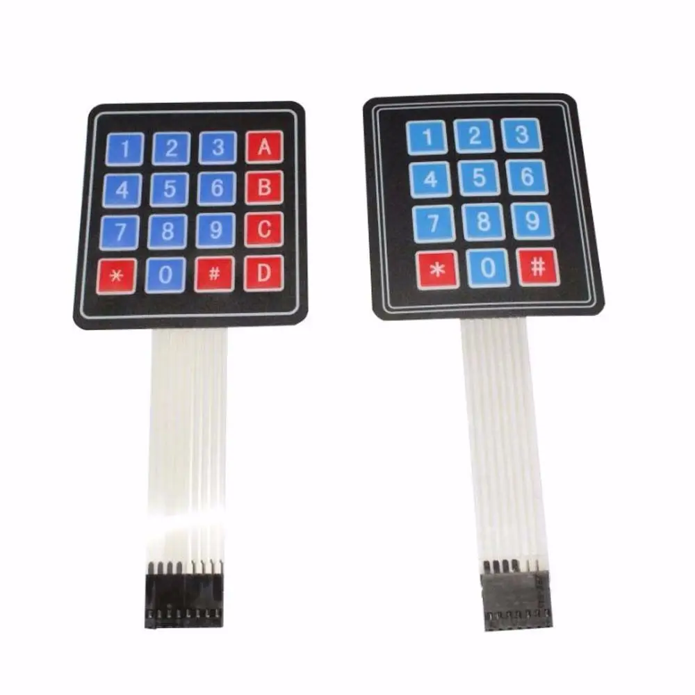 New 4 12 16 20 Key 44 Membrane Switch Keypad 1x4 3x4 4x4 45 Matrix Array Matrix keyboard for arduino smart car
New 4 12 16 20 Key 44 Membrane Switch Keypad 1x4 3x4 4x4 45 Matrix Array Matrix keyboard for arduino smart car