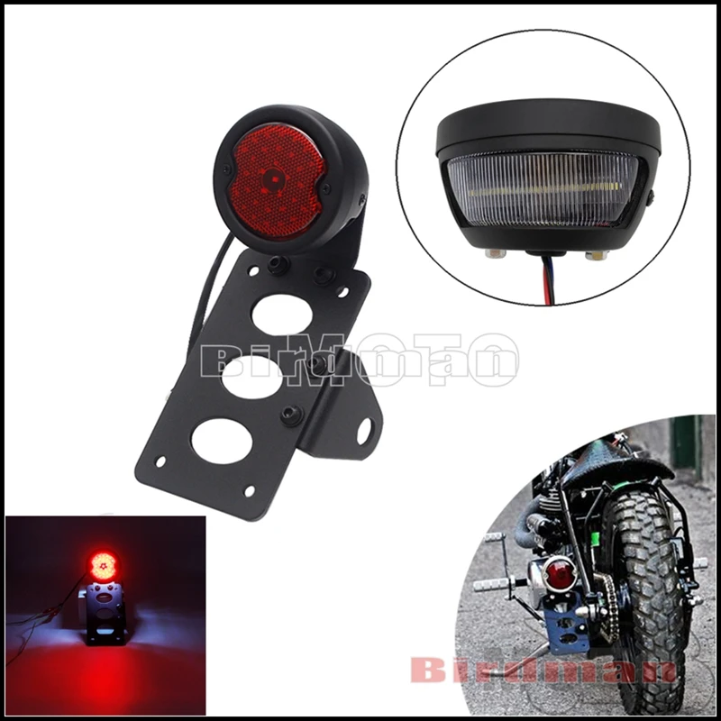 Motorcycle Cafe Racer Black 12V LED License Plate Light Taillight For Street Bike Cruiser Chopper Mount License Number Bracket
Motorcycle Cafe Racer Black 12V LED License Plate Light Taillight For Street Bike Cruiser Chopper Mount License Number Bracket