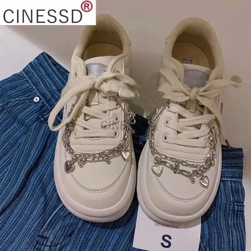 Женские кроссовки на платформе CINESSD, спортивная обувь на плоской подошве, Повседневная модная женская обувь 2021, белая милая Лолита в стиле Х...
Женские кроссовки на платформе CINESSD, спортивная обувь на плоской подошве, Повседневная модная женская обувь 2021, белая милая Лолита в стиле Х...