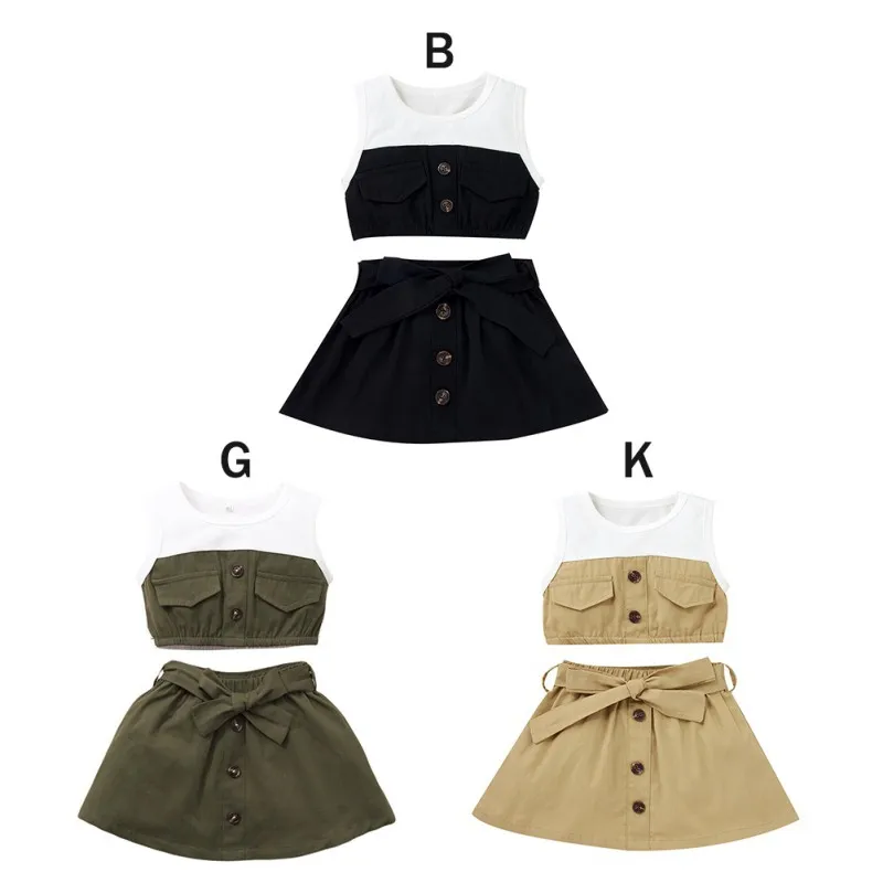 Summer Baby Girl Patchwork Vest And Skirt Suit baby cute suits baby girl suits cute and attractive cotton casual Baby's Sets 
Summer Baby Girl Patchwork Vest And Skirt Suit baby cute suits baby girl suits cute and attractive cotton casual Baby's Sets