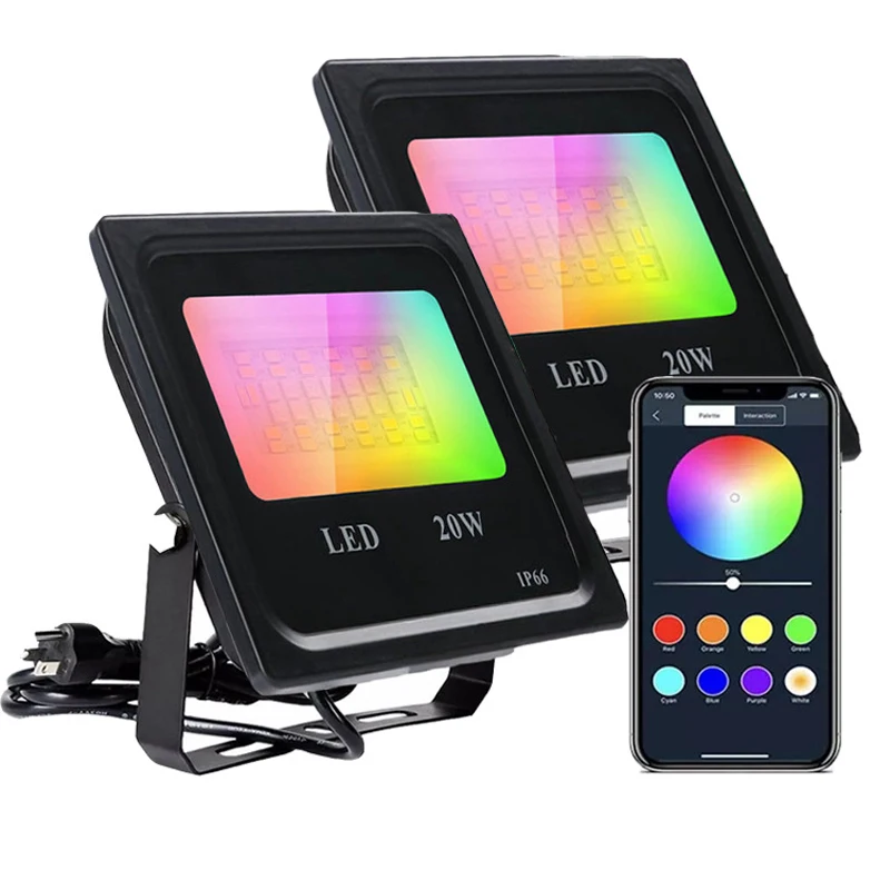 Outdoor Floodlight 20W 30W RGB 2700K-6500K RGB+Warm white+white Dimmable Flood Light Bluetooth Garden Wall Colorful Decoration
Outdoor Floodlight 20W 30W RGB 2700K-6500K RGB+Warm white+white Dimmable Flood Light Bluetooth Garden Wall Colorful Decoration