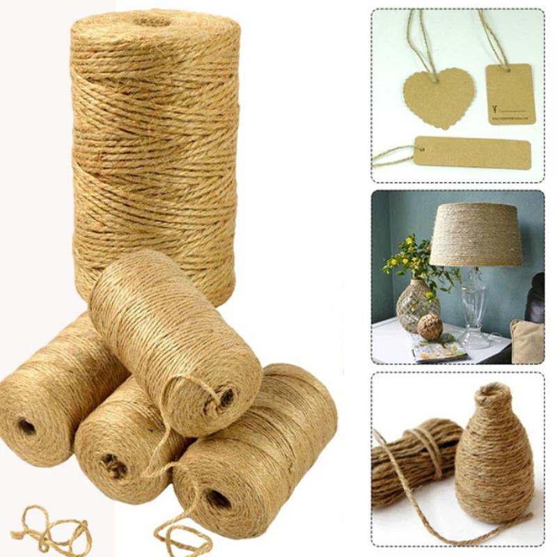 90-300Meters Natural Vintage Jute Rope Cord String Twine Burlap Ribbon Crafts Sewing DIY Jute Hemp Wedding Party Decoration 
90-300Meters Natural Vintage Jute Rope Cord String Twine Burlap Ribbon Crafts Sewing DIY Jute Hemp Wedding Party Decoration