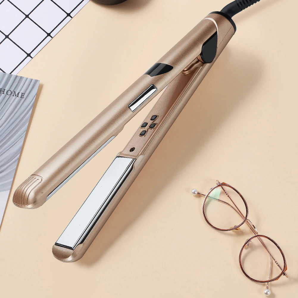 

Hairdressing Ceramic Flat Curling Rod Blow Brush Hairdressing Styling Straightener Curler Rod Styling Tool