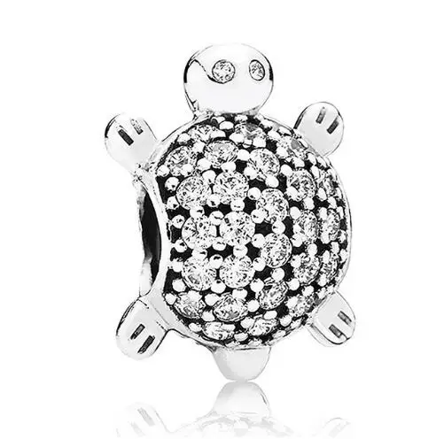 Genuine 925 Sterling Silver Bead Charm Cute Sea Turtle With Full Crystal Beads Fit Women fashion Bracelet Bangle Necklace Diy J
Genuine 925 Sterling Silver Bead Charm Cute Sea Turtle With Full Crystal Beads Fit Women fashion Bracelet Bangle Necklace Diy J