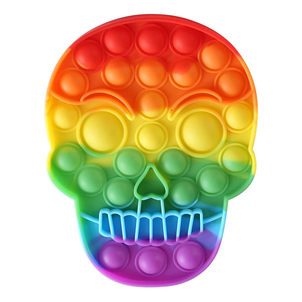 Silicone Halloween Skull Skeleton Head Shape Push Bubble Autism Needs Adult Antistress Pressure Relaxing Portable Toy Kids Gift
Silicone Halloween Skull Skeleton Head Shape Push Bubble Autism Needs Adult Antistress Pressure Relaxing Portable Toy Kids Gift
