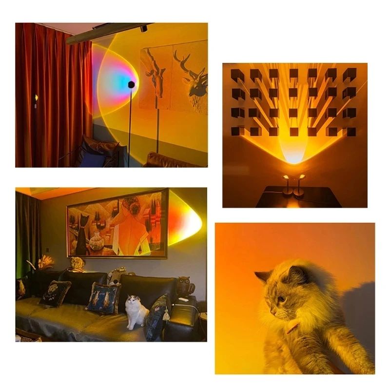 Sunset Lights Stage Lights 2021 Sunset Rainbow Red Projector Lamp Night Sun Projection Bedroom Wall Decoration Projected Lamp
Sunset Lights Stage Lights 2021 Sunset Rainbow Red Projector Lamp Night Sun Projection Bedroom Wall Decoration Projected Lamp