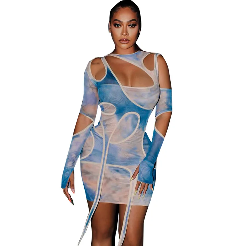 2021 Summer Fashion Women Club Outfits Long Sleeve Bodycon Dresses for Women Sexy Tie Dye Mini Dress
2021 Summer Fashion Women Club Outfits Long Sleeve Bodycon Dresses for Women Sexy Tie Dye Mini Dress