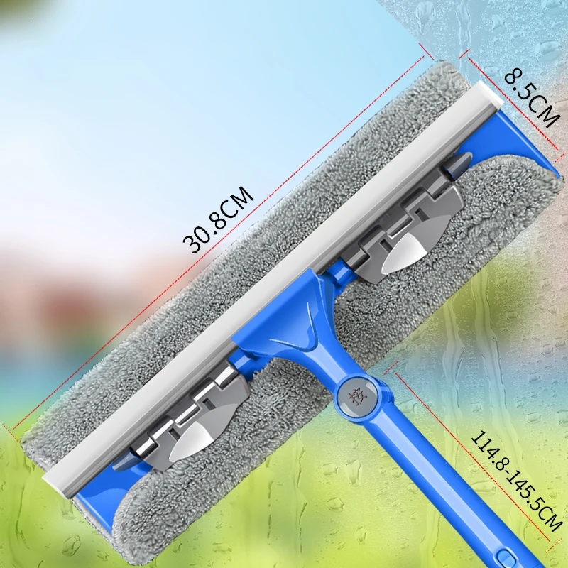 Glass Cleaning Tool Double-sided Telescopic Rod Window Cleaner Squeegee Wiper Long Handle Rotating Head Brush
Glass Cleaning Tool Double-sided Telescopic Rod Window Cleaner Squeegee Wiper Long Handle Rotating Head Brush