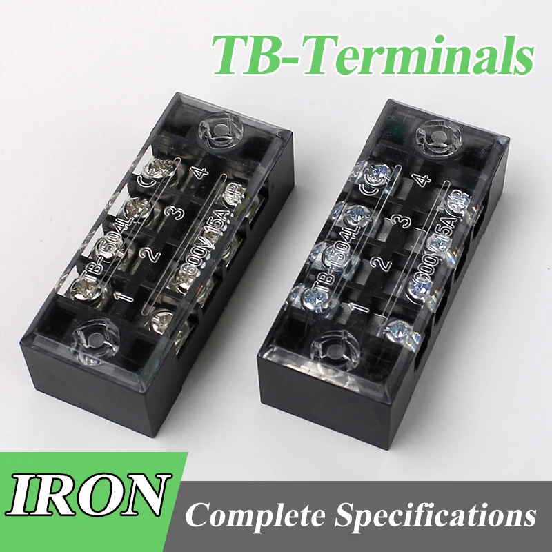 1pc 15A/25A 600V Dual Row Barrier Screw Terminal Block Wire Connector TB Series TB1502-TB2512
1pc 15A/25A 600V Dual Row Barrier Screw Terminal Block Wire Connector TB Series TB1502-TB2512