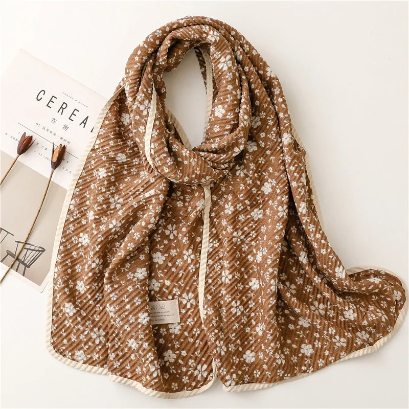 Autumn Fashion Ripple Snow Floral Viscose Scarf High Quality Print Hijab Shawls and Wraps Female Foulard Echarpe Muslim Sjaal 
Autumn Fashion Ripple Snow Floral Viscose Scarf High Quality Print Hijab Shawls and Wraps Female Foulard Echarpe Muslim Sjaal