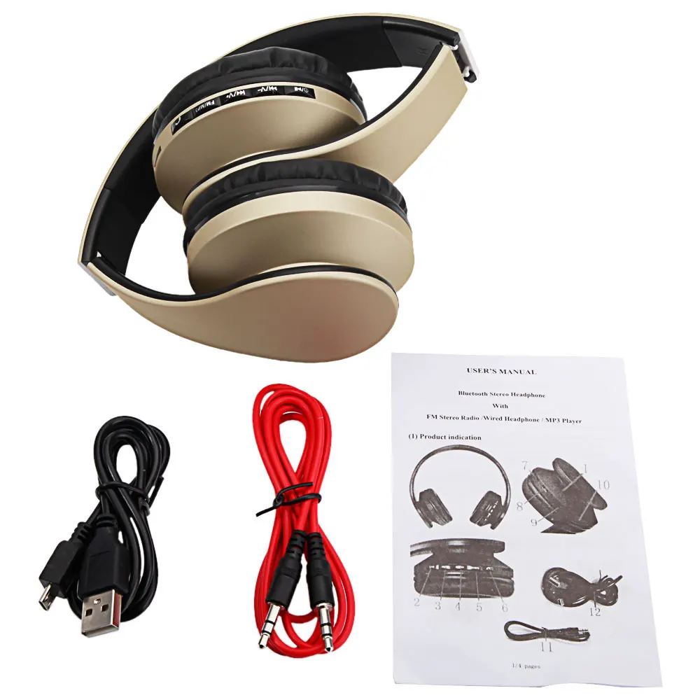 HY-811 Foldable FM Stereo MP3 Player Wired Bluetooth Headset With Microphone Headphone
HY-811 Foldable FM Stereo MP3 Player Wired Bluetooth Headset With Microphone Headphone