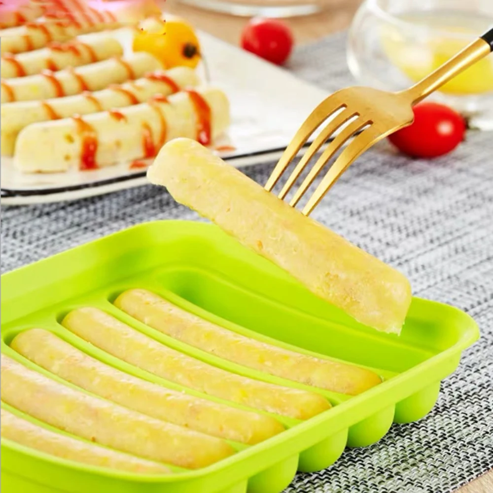 1Pcs 6 In1 Sausage Makers Silicone Mold DIY Handmade Ham DIY Sausage Mould Kitchen Making Refrigerated Hot Dog Tools
1Pcs 6 In1 Sausage Makers Silicone Mold DIY Handmade Ham DIY Sausage Mould Kitchen Making Refrigerated Hot Dog Tools