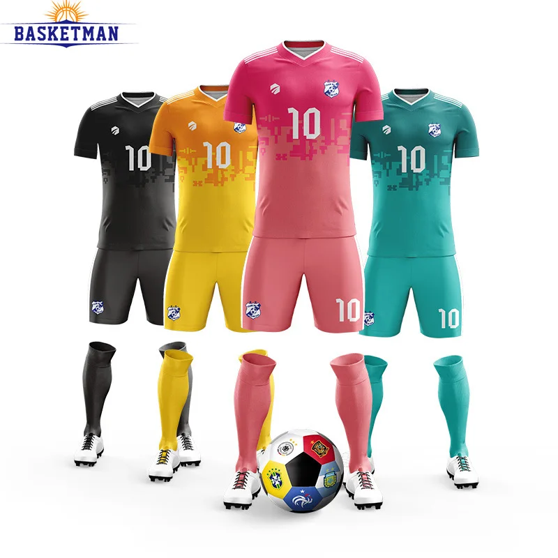 Full Sublimation Soccer Uniform For Man Tracksuit Custom Team Name Logo Printed Training Quickly Dry Short Sleeve Football Sets
Full Sublimation Soccer Uniform For Man Tracksuit Custom Team Name Logo Printed Training Quickly Dry Short Sleeve Football Sets