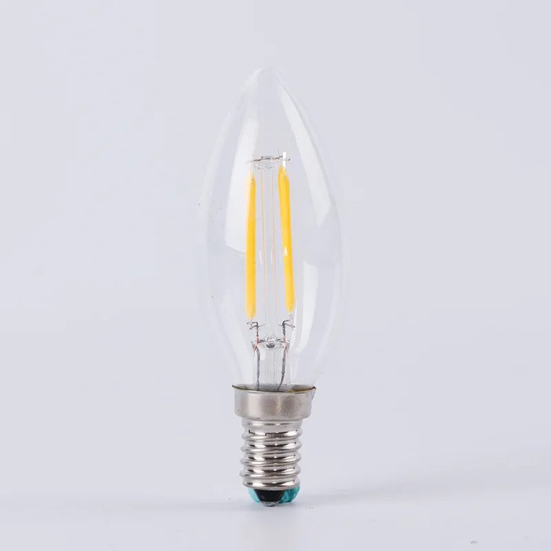 

10pcs LOT Design Energy Saving 4W 8W 12W Candle Bulb E14 AC 220V 240V C35 C35L LED Filament Light Bulb 360 Degree Lamps