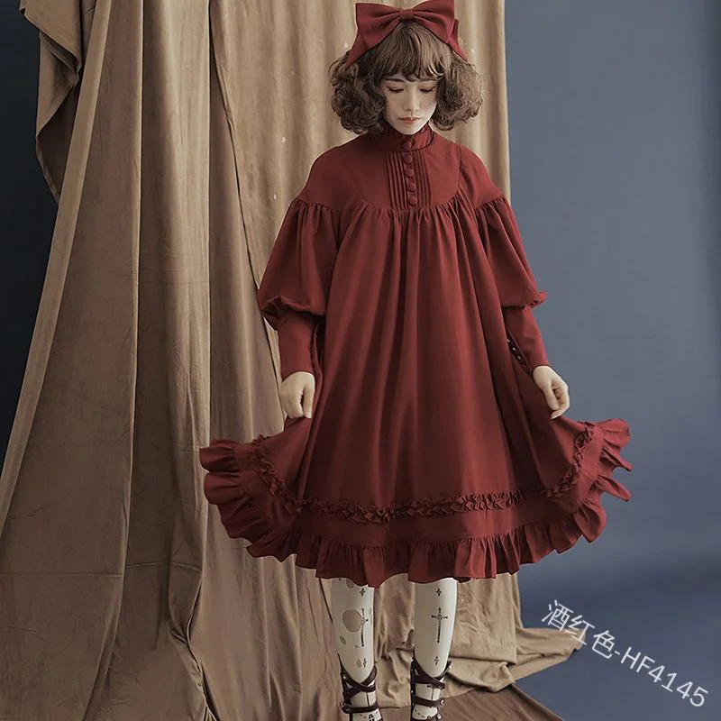 2021 New Gothic Vintage Lolita Dress Women Japanese Style Palace Princess Dresses Lantern Sleeve Cute Party Dress Sweet Clothing
2021 New Gothic Vintage Lolita Dress Women Japanese Style Palace Princess Dresses Lantern Sleeve Cute Party Dress Sweet Clothing