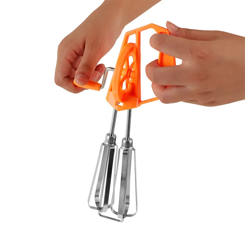Stainless Steel Hand Double Rotating Manual Egg Beater Batter Cake Mixer Kitchen Tools Fast Shipping WB601 
Stainless Steel Hand Double Rotating Manual Egg Beater Batter Cake Mixer Kitchen Tools Fast Shipping WB601