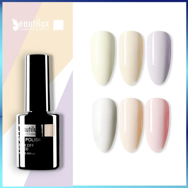 Beautilux 1pc White Ivory Beige Khaki Color Gel Nail Polish UV LED Soak Off Smalto Gel Nails Art Varnish Esmalte 10ml
Beautilux 1pc White Ivory Beige Khaki Color Gel Nail Polish UV LED Soak Off Smalto Gel Nails Art Varnish Esmalte 10ml