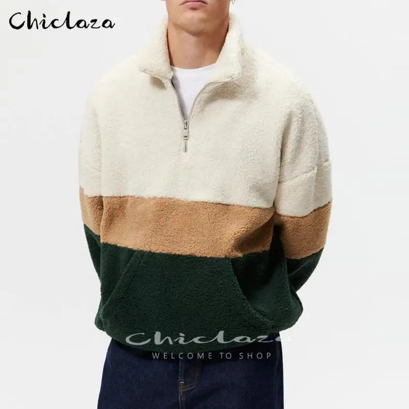 2022 Autumn Winter New Men Warm LambWool Patchwork Jacket Coat Casual Zipper Pullover Tops Male
2022 Autumn Winter New Men Warm LambWool Patchwork Jacket Coat Casual Zipper Pullover Tops Male