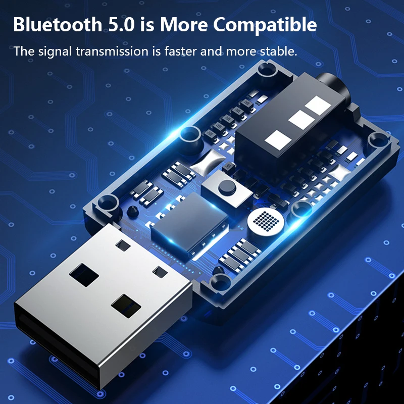 USB Bluetooth совместимый адаптер передатчик Dongles для ноутбука наушников BLE