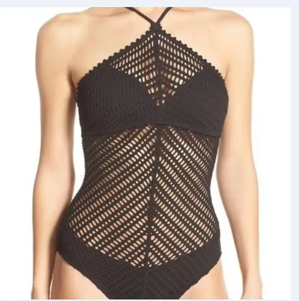 One Piece Swimsuit Sexy Black Lace Swimwear RetroPush Up High Neck Monokini Bodysuit Bathing Suit Women Beach Wear Swimming Suit 
One Piece Swimsuit Sexy Black Lace Swimwear RetroPush Up High Neck Monokini Bodysuit Bathing Suit Women Beach Wear Swimming Suit