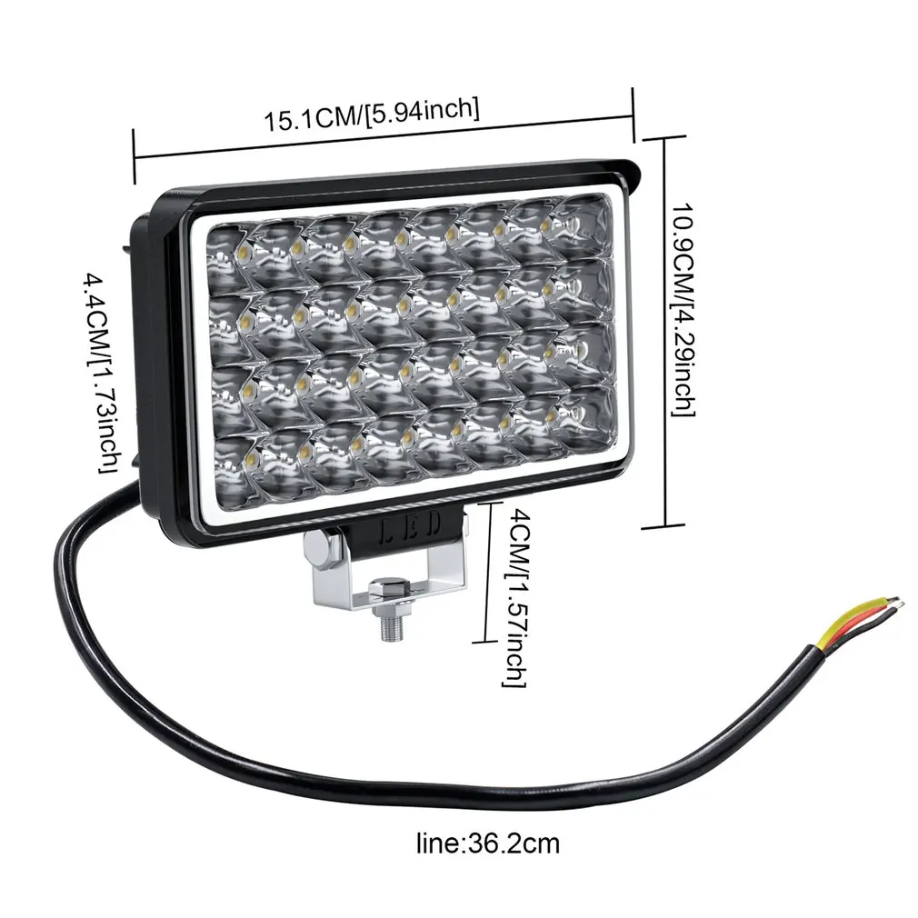 12-80V Four Inch 32 Beads High Brightness Reflective Led External Headlamp Adjustable Installation Angle Of The Lamp
12-80V Four Inch 32 Beads High Brightness Reflective Led External Headlamp Adjustable Installation Angle Of The Lamp