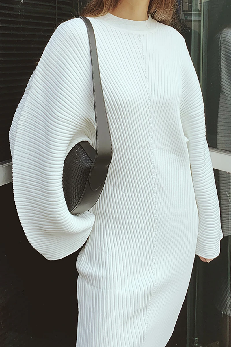 original custom European and American street pat concave convex stripe knitted dress long sleeve loose fashion temperament
original custom European and American street pat concave convex stripe knitted dress long sleeve loose fashion temperament