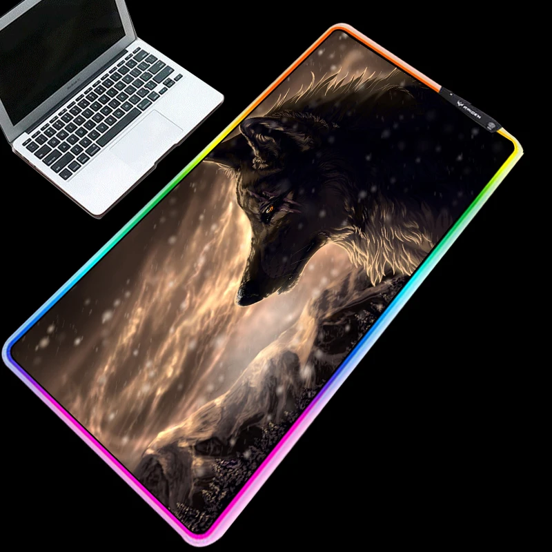 Mairuige Large Size RGB Mouse Pad Cold Light LED Color Change USB Charging Siberian Wolf King Dongman Computer Carpet
Mairuige Large Size RGB Mouse Pad Cold Light LED Color Change USB Charging Siberian Wolf King Dongman Computer Carpet