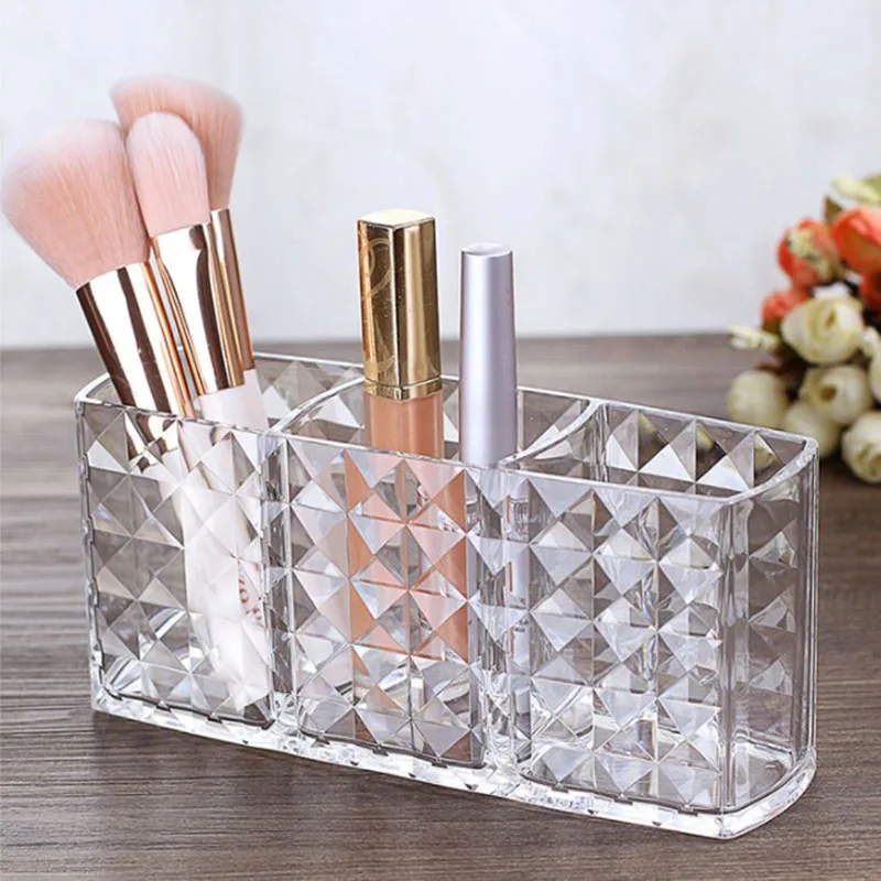 Cosmetic Storage Box Acrylic Diamond Makeup Brush Holder Organizer Lipstick Eyebrow Pencil Bathroom Storage Display Stand
Cosmetic Storage Box Acrylic Diamond Makeup Brush Holder Organizer Lipstick Eyebrow Pencil Bathroom Storage Display Stand