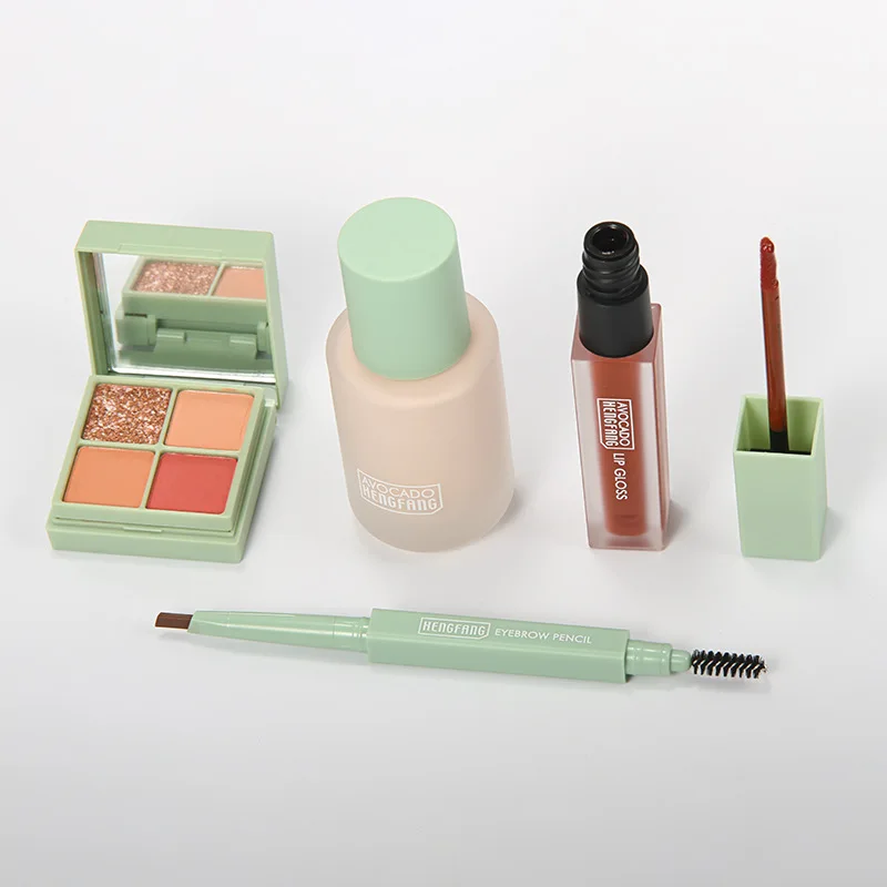 Makeup Set Liquid Foundation Cream Setting Powder Velvet Lipstick Liquid Highlighter Make Up Cosmetics 
Makeup Set Liquid Foundation Cream Setting Powder Velvet Lipstick Liquid Highlighter Make Up Cosmetics