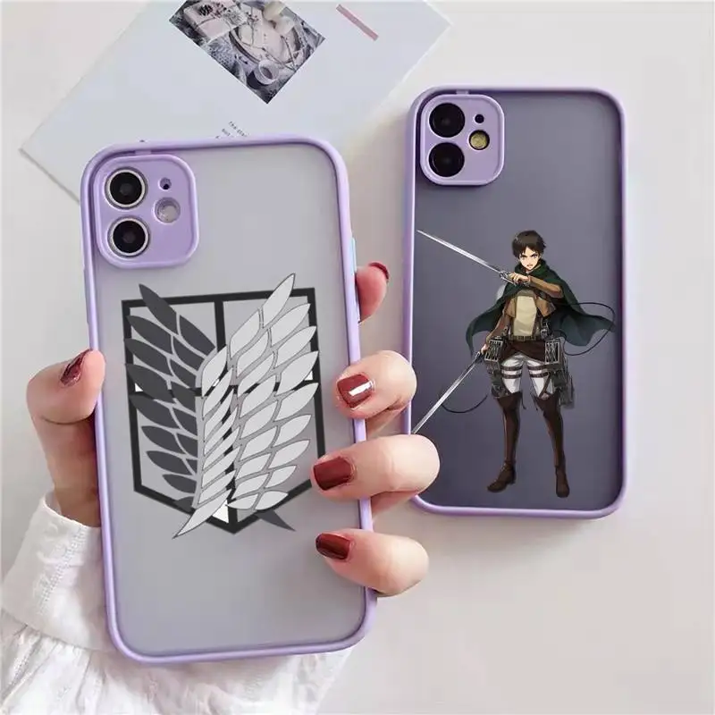 Anime Japanese attack on Titan Phone Case For iphone 13 12 11 xr xs x 7 8 pro max light purple Soft TPU Silicone Clear
Anime Japanese attack on Titan Phone Case For iphone 13 12 11 xr xs x 7 8 pro max light purple Soft TPU Silicone Clear
