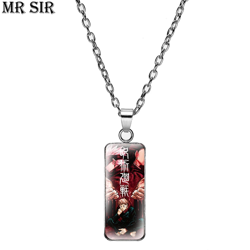 Jujutsu Kaisen Anime Pendant Necklace Rectangular Itadori Yuji Fushiguro Megumi Cartoon Charm Choker Necklace Glass Jewelry Gift
Jujutsu Kaisen Anime Pendant Necklace Rectangular Itadori Yuji Fushiguro Megumi Cartoon Charm Choker Necklace Glass Jewelry Gift