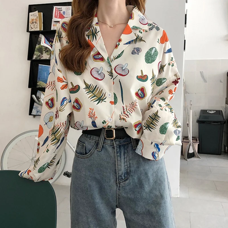 Spring Summer Vintage Print Female Blouse Autumn Fashion Loose Long Sleeve Shirts V Neck Women Tops
Spring Summer Vintage Print Female Blouse Autumn Fashion Loose Long Sleeve Shirts V Neck Women Tops