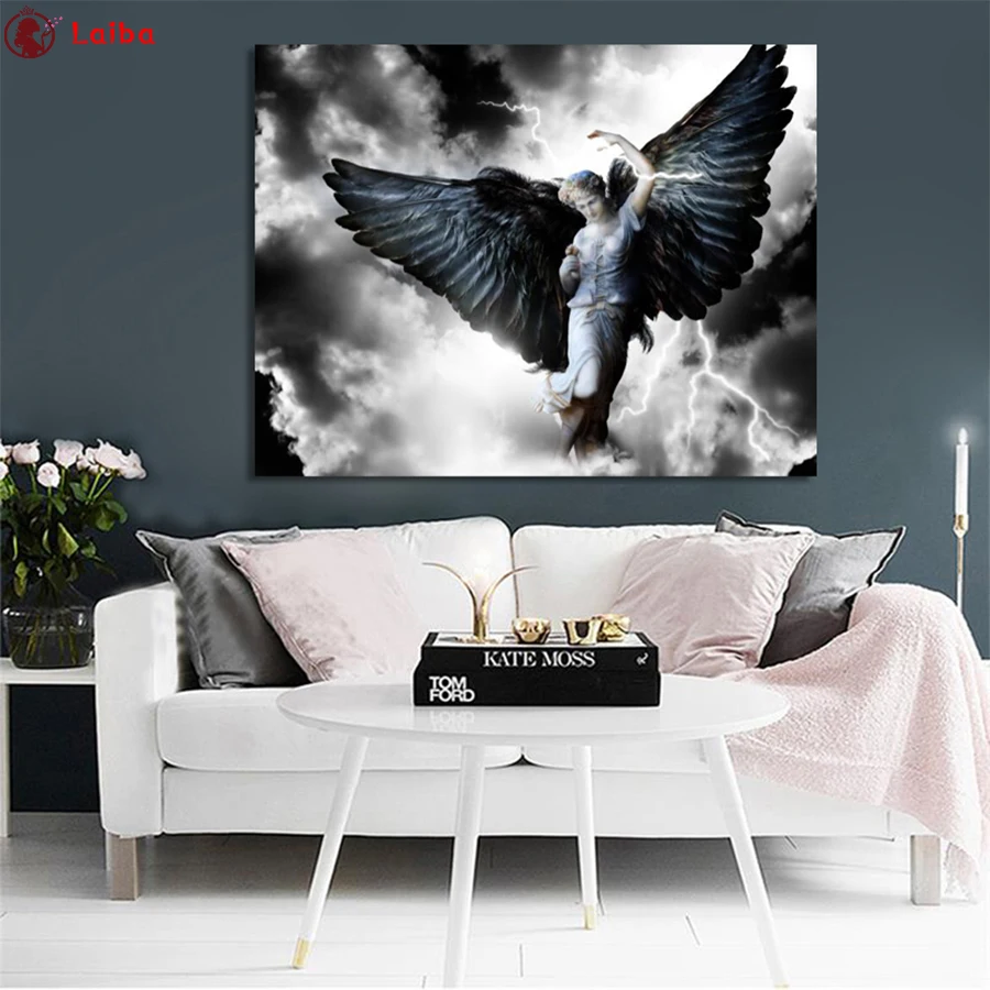 5D DIY Diamond Painting Angel Black Wings Mythical Hero Woman cross stitch full square/round diamond mosaic embroidery
5D DIY Diamond Painting Angel Black Wings Mythical Hero Woman cross stitch full square/round diamond mosaic embroidery