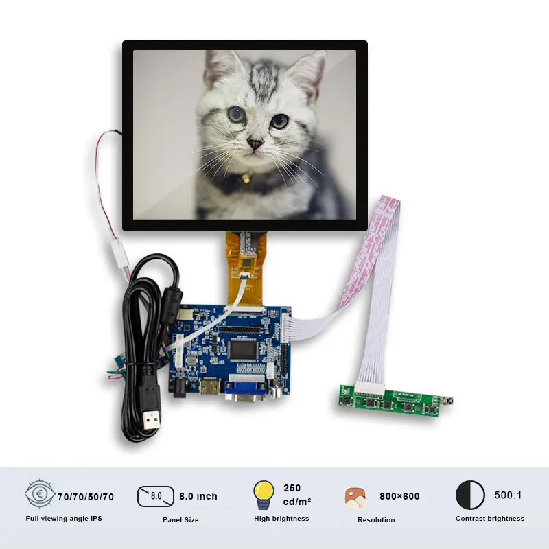 Оригинальный планшет TIANMA 8 дюймов TM080SDH01 SRGB, ЖК-дисплей с сенсорным экраном, замена панели платы 250 Nits
Оригинальный планшет TIANMA 8 дюймов TM080SDH01 SRGB, ЖК-дисплей с сенсорным экраном, замена панели платы 250 Nits