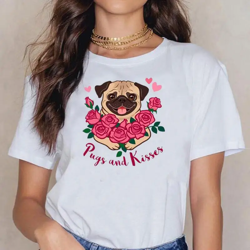 Short Sleeve Tee Shirt Femme Cute Dog Floral Cartoon Print Woman Tshirts Cotton Casual Summer T Shirt Women Tops Camiseta Mujer
Short Sleeve Tee Shirt Femme Cute Dog Floral Cartoon Print Woman Tshirts Cotton Casual Summer T Shirt Women Tops Camiseta Mujer