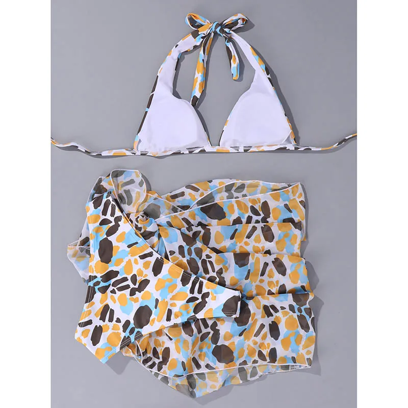 INGAGA Three Pieces Bikini Set Geometric Print Swimsuit Women Halter Swimwear 2021 Push Up Bathing Suit Cover Up Beachwear New
INGAGA Three Pieces Bikini Set Geometric Print Swimsuit Women Halter Swimwear 2021 Push Up Bathing Suit Cover Up Beachwear New