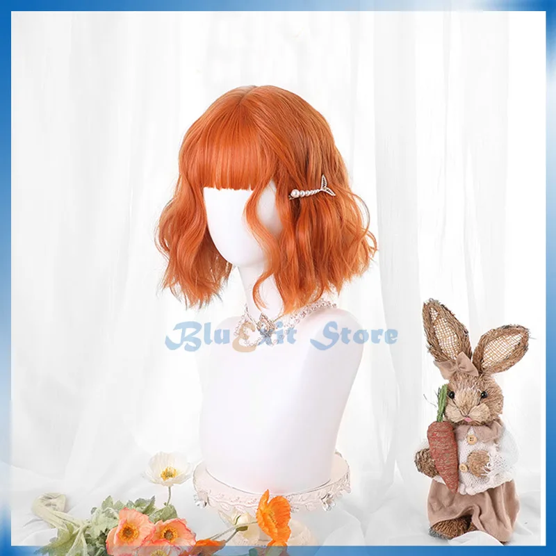 Pumpkin Orange Harajuku Lolita Wig Short Curly Sweet Body Wave Cute Halloween Synthetic Hair Fringe Bangs Adult Girls
Pumpkin Orange Harajuku Lolita Wig Short Curly Sweet Body Wave Cute Halloween Synthetic Hair Fringe Bangs Adult Girls