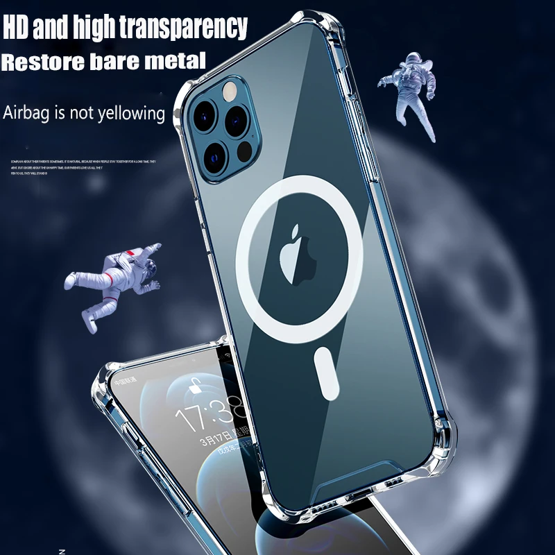 Clear Magnetic Case For iPhone 12 Pro Max Case 12 Mini Phone Support Wireless Charging Protective Cover With Magnet Circle
Clear Magnetic Case For iPhone 12 Pro Max Case 12 Mini Phone Support Wireless Charging Protective Cover With Magnet Circle
