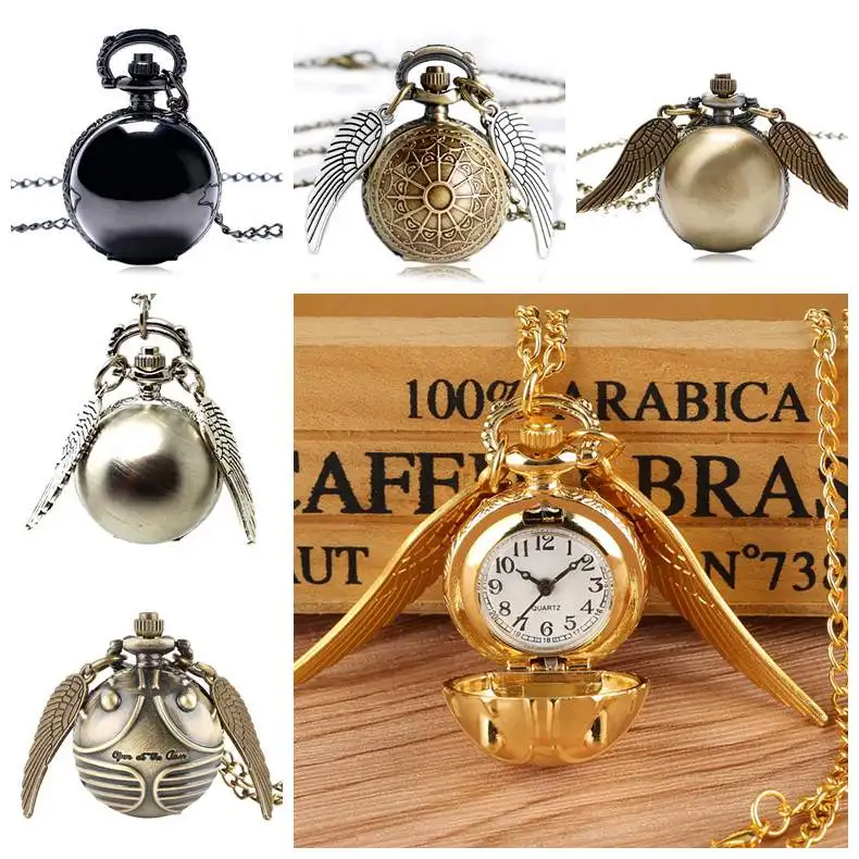 Retro Steampunk Smooth Watch Ball Shaped Quartz Pocket Watch Fashion Sweater Angel Wings Necklace Chain Gifts for Men Women kid
Retro Steampunk Smooth Watch Ball Shaped Quartz Pocket Watch Fashion Sweater Angel Wings Necklace Chain Gifts for Men Women kid