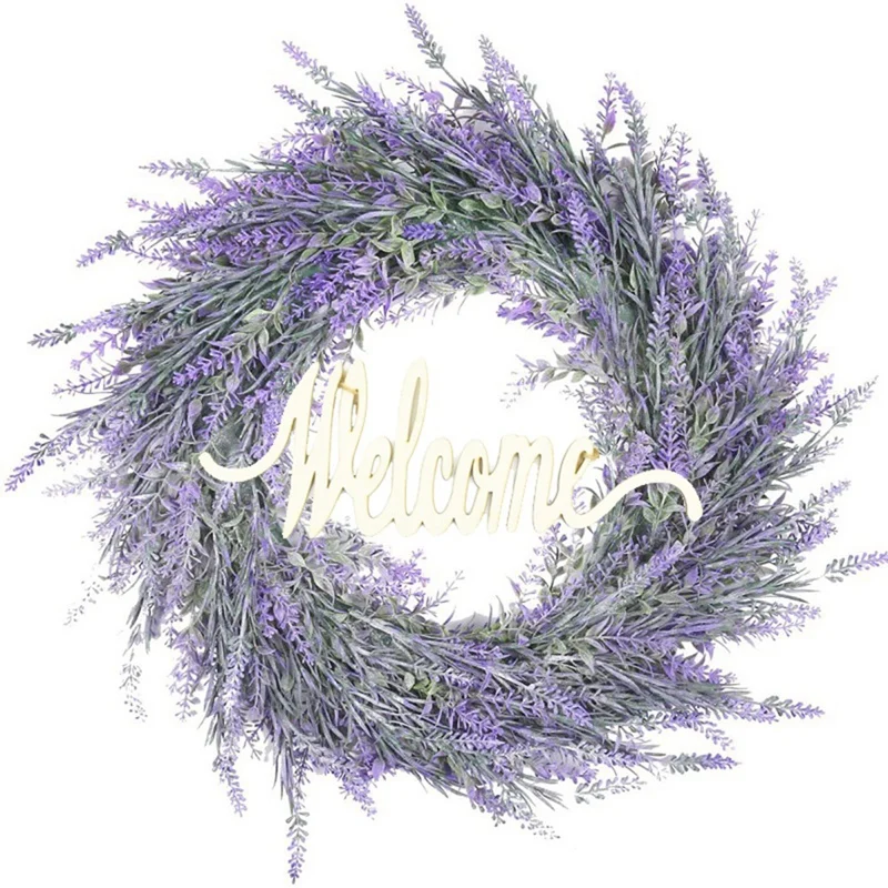18 Inch Artificial Lavender Wreath for Front Door Floral Welcome Wreath for All Seasons Farmhouse Wall Window Decor
18 Inch Artificial Lavender Wreath for Front Door Floral Welcome Wreath for All Seasons Farmhouse Wall Window Decor