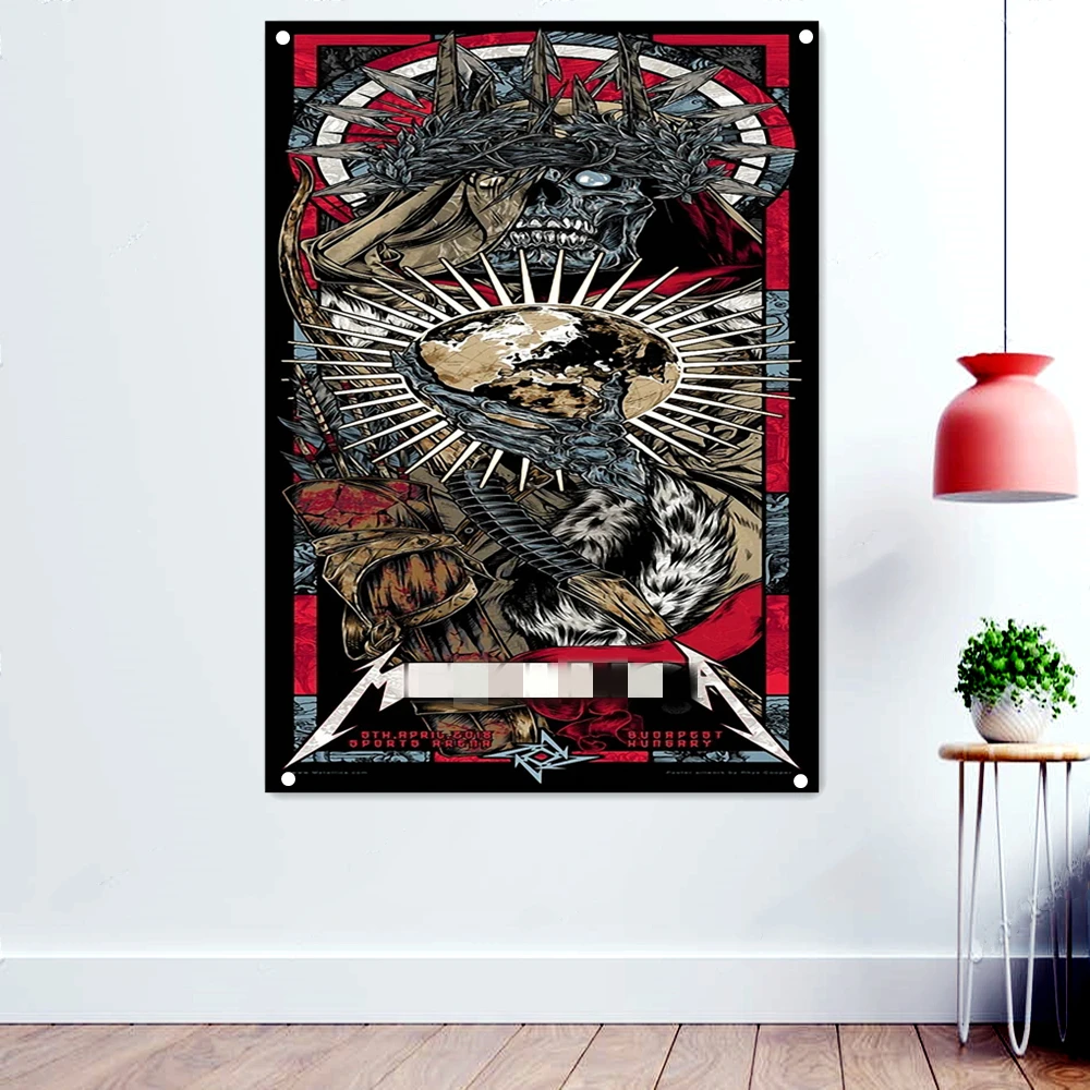 Heavy Metal Music Rock Band Banner Wall Chart Fantastically Brutal Dark Art Flag Skull Tattoo Poster Decorative Hanging Cloth D4
Heavy Metal Music Rock Band Banner Wall Chart Fantastically Brutal Dark Art Flag Skull Tattoo Poster Decorative Hanging Cloth D4