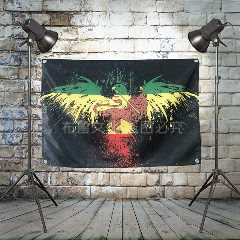 "Боб Марли" RPop рок флаг группы баннер HD Печать на холсте искусство