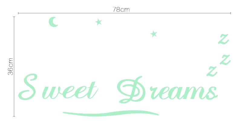 3206 36cm*78cm sweet dreams Luminous generation finely carved removable wall stickers for stylish children's room
3206 36cm*78cm sweet dreams Luminous generation finely carved removable wall stickers for stylish children's room