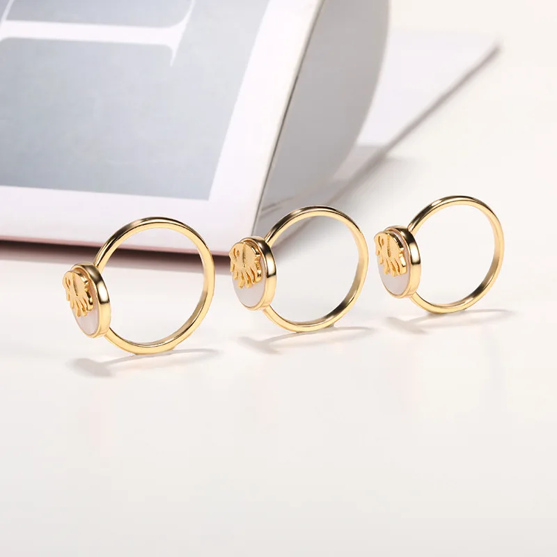 Кольцо в ретро-стиле для пар с подсолнухами из нержавеющей стали серебряным и