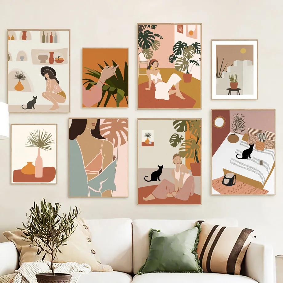 Abstract Female Terracotta Plant Monstera Boho Wall Art Canvas Painting Nordic Posters And Prints Pictures For Living Room Decor
Abstract Female Terracotta Plant Monstera Boho Wall Art Canvas Painting Nordic Posters And Prints Pictures For Living Room Decor