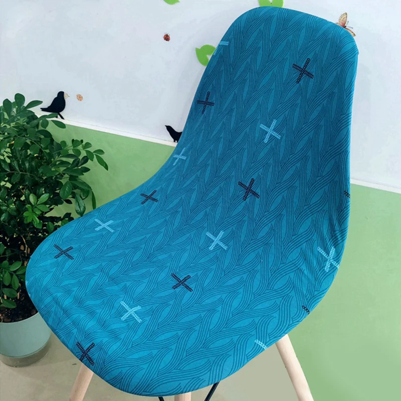 Elastic Seat Cover For Nordic Shell Chair Washable Removable Armless Print Chair Cover Banquet Home Hotel Slipcover Seat Cover 
Elastic Seat Cover For Nordic Shell Chair Washable Removable Armless Print Chair Cover Banquet Home Hotel Slipcover Seat Cover