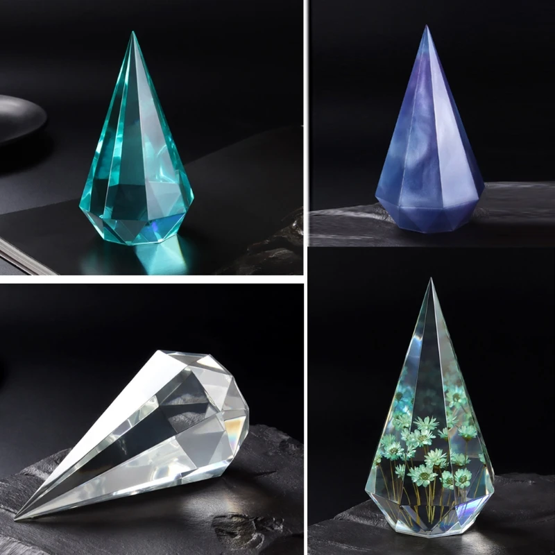 Diamond Cone Shape Candle Epoxy Resin Mold Home Decorations Silicone Mould DIY Crafts Jewelry Ornaments Casting Dropshipping
Diamond Cone Shape Candle Epoxy Resin Mold Home Decorations Silicone Mould DIY Crafts Jewelry Ornaments Casting Dropshipping