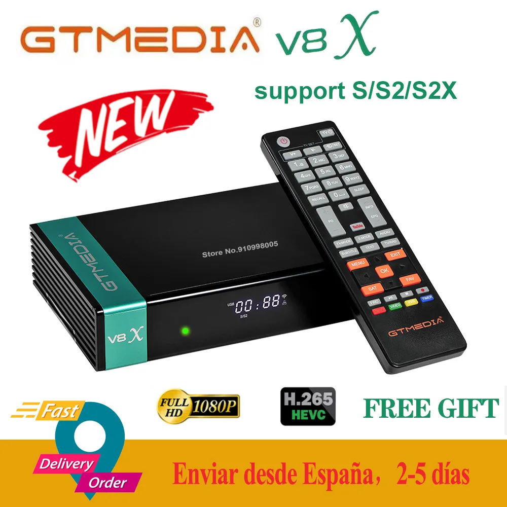 Gtmedia V8X 1080P Full HD Satellite Receiver DVB-S/S2/S2X Support CA Card Slot H.265 Built-in Wifi Upgrade Gtmedia V8X
Gtmedia V8X 1080P Full HD Satellite Receiver DVB-S/S2/S2X Support CA Card Slot H.265 Built-in Wifi Upgrade Gtmedia V8X