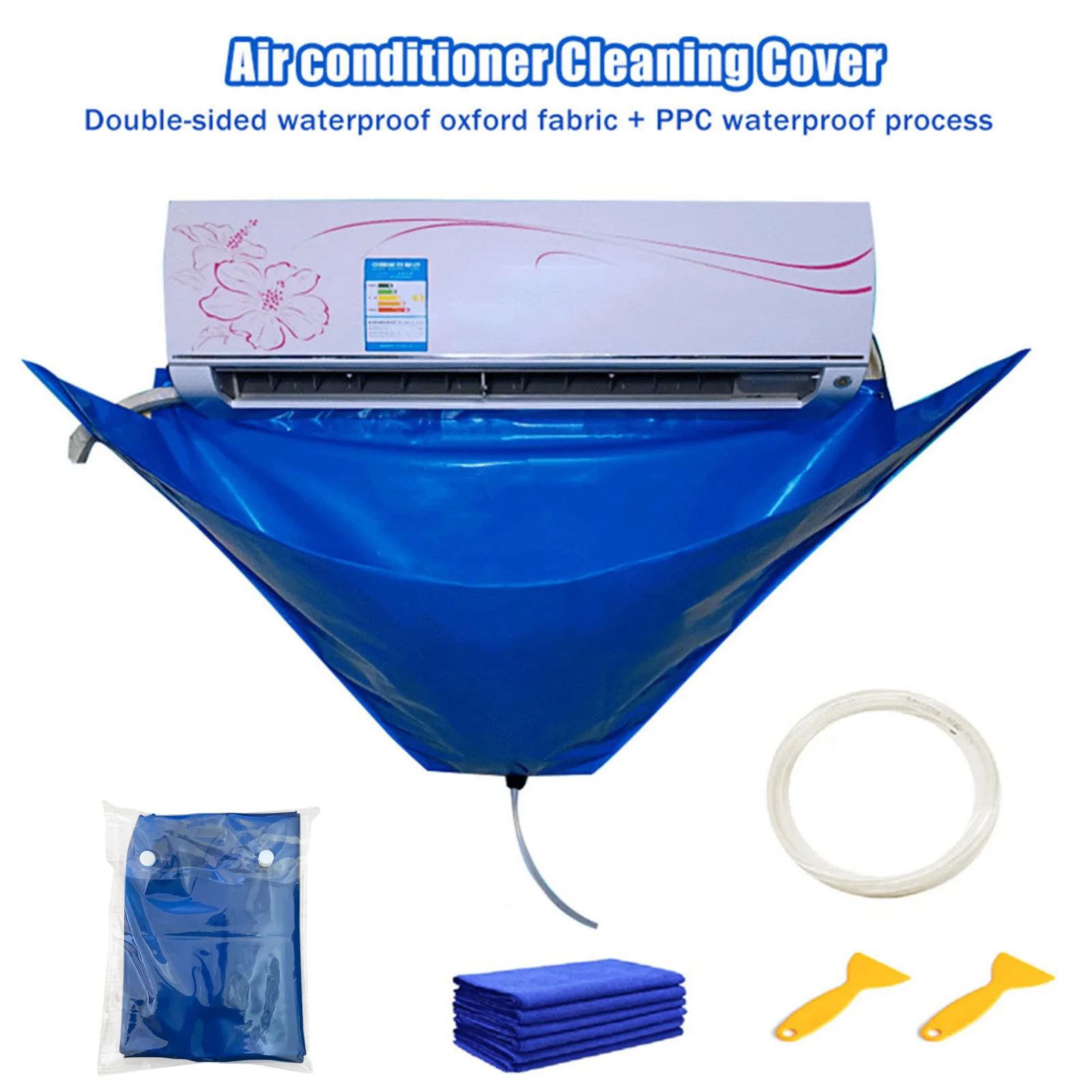 Below 1.5P Air Conditioner Cleaning Cover With Water Pipe Double-sided Waterproof Cleaning Dust Protection Cleaning Cover Bag
Below 1.5P Air Conditioner Cleaning Cover With Water Pipe Double-sided Waterproof Cleaning Dust Protection Cleaning Cover Bag