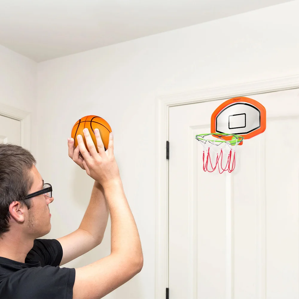 Clispeed Kids Basketball Hoop Set Cartoon Hanging Wall Mounted Mini Hoop with Net Portable Educational Indoor
Clispeed Kids Basketball Hoop Set Cartoon Hanging Wall Mounted Mini Hoop with Net Portable Educational Indoor